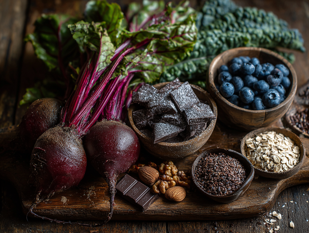 Щаслива людина середнього віку займається йогою на природі